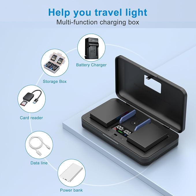 DMW-BLG10/BL E9E Camera Battery Multifunctional Charger Set Compatible - Image 4