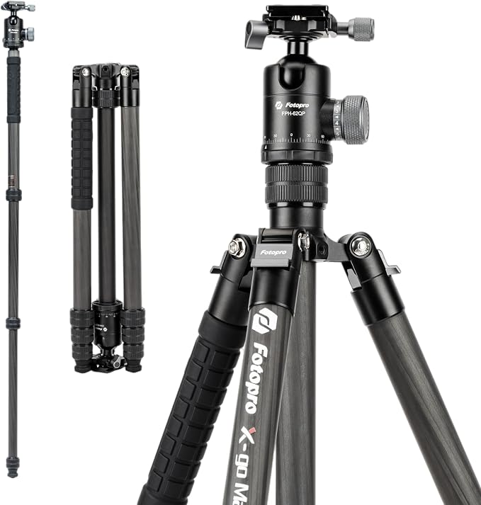 Fotopro 68" Carbon Fiber Tripod by Fotopro