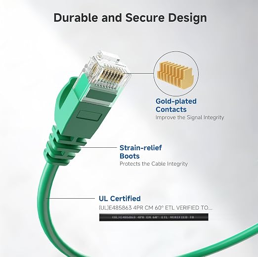 Cable Matters 10Gbps Snagless Cat 6 Ethernet Cable - 10ft - Image 5