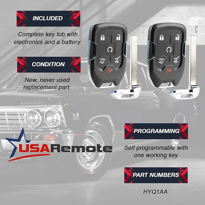 Smart Key Fob Keyless Entry Remote fits 2015-2020 Chevy Suburban/Tahoe/GMC - Image 3
