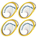 4Pack LC UPC 12 Fibers OS2 Single Mode Bunch Fiber Optic Pigtail, SingleMode by Bangun