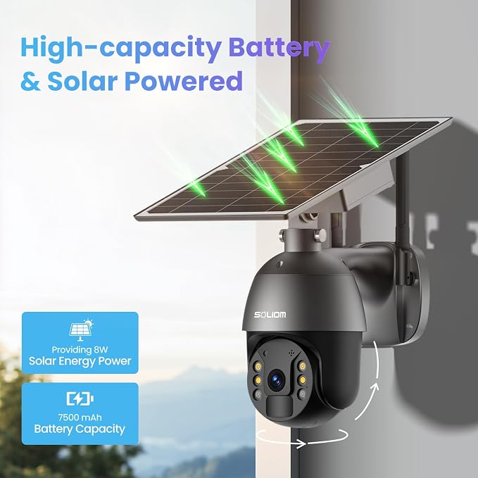 SOLIOM S600 3G/4G LTE Solar Powered Cellular Security Camera Wireless Outdoor - Image 6