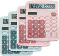Noamus 4 Pack Handheld Desktop Calculators, Solar Battery Dual Power Basic by Noamus