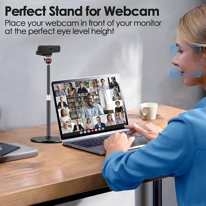 Webcam Tripod Stand for Desk: Webcam Stand for Logitech Brio | C920 | C922 | - Image 8