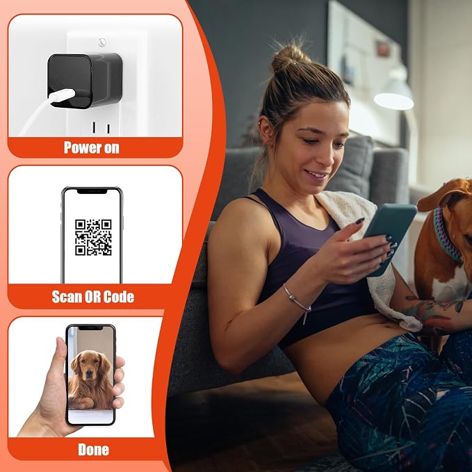 USB Charger Hidden Camera, WiFi Small Spy Security Camera, Full HD 1080P Mini - Image 2