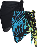 CHICGAL 2 Pieces Women Beach Sarong Bathing Suit Wrap Skirt Sheer Bikini by CHICGAL