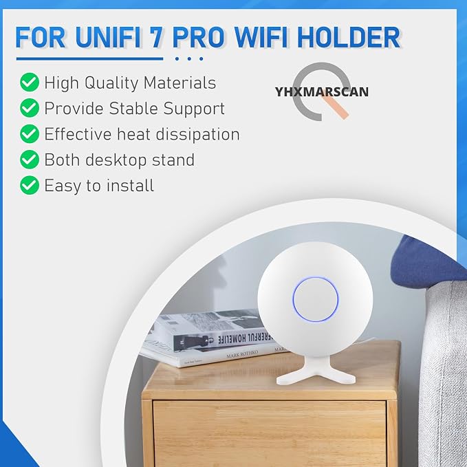 for Ubiquiti Networks UniFi 7 Pro Stand Desk Holder, Durable Mount Stand - Image 2