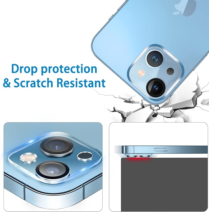 Dengduoduo 3 Pack Tempered Glass Camera Lens Protector - Image 5