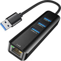 USB to Ethernet Adapter, ABLEWE 3 Ports USB 3.0 Hub by ABLEWE