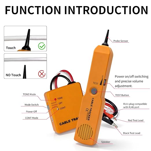 Automotive Circuit Tracer, 6-42V Wire Tracer & RJ11 Plug, Breaker Finder - Image 6