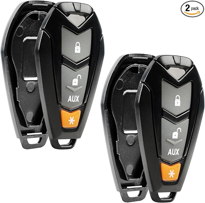 2 Case Shell Key Fob fits Viper Hornet DEI Python Clifford Aftermarket Alarm by USAREMOTE