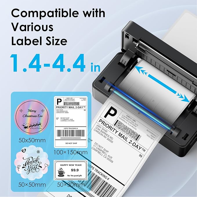 KNAON Shipping Thermal Label Printer, 4x6 Portable Label Printer, Support iPhone - Image 3