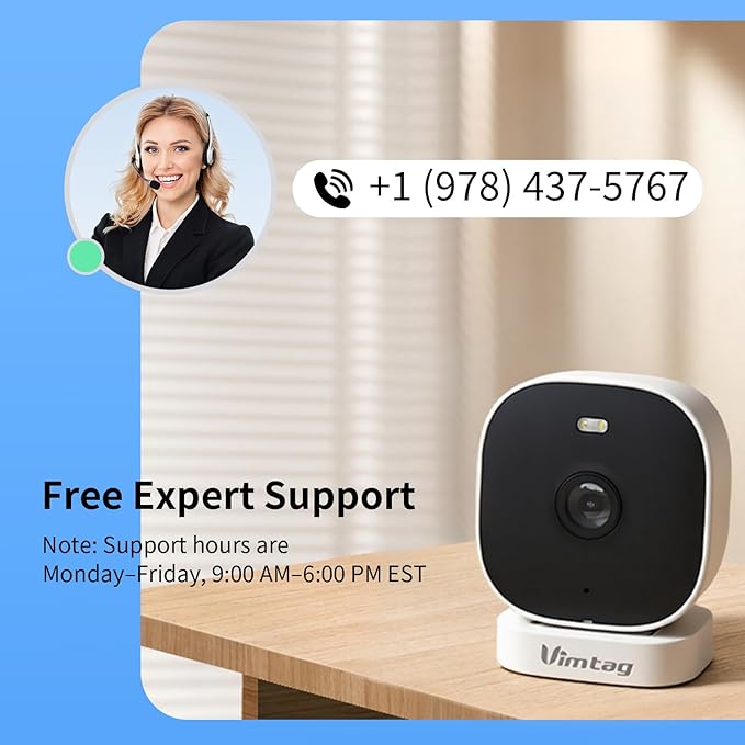 VIMTAG 4MP Security Camera, 2.4G/5G Outdoor Indoor Cameras - Image 6