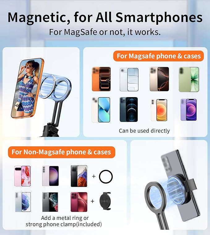 69" Monopod & Magnetic Phone Tripod - Image 2