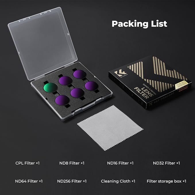 K&F CONCEPT Snap On CPL ND Filter Kit - Image 8
