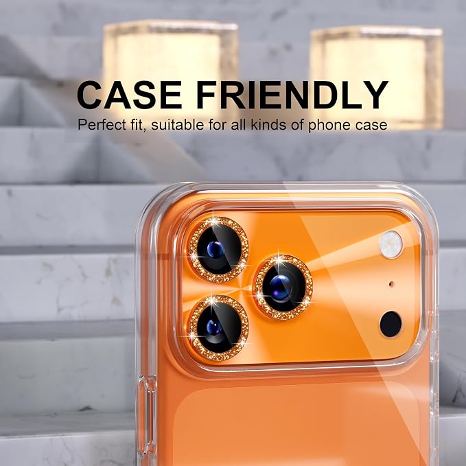 Choiche Compatible for iPhone 17 Pro Camera Lens Protector, Bling Camera Cover - Image 4