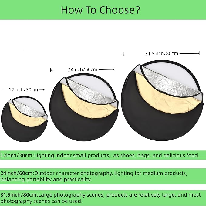 5-in-1 Photography Reflector 24" - Image 3
