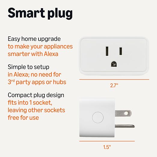 Amazon Basics Smart Plug with Timer Function, Voice Control, WiFi 2.4 GHz - Image 2