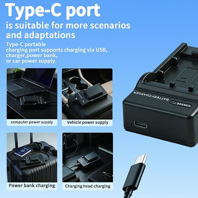 NB-13L Battery Charger-USB, CB-2LH CB-2LHT Charger Compatible - Image 4