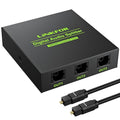 LiNKFOR Digital Optical Audio 1x3 Splitter Digital SPDIF Toslink Optical Fiber by LiNKFOR