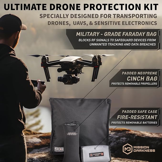 Mission Darkness Recon Faraday Drone Shield // Military-Grade RF Shielding - Image 4
