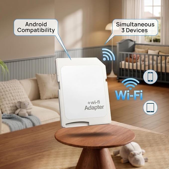 TF to SD Card Adapter, Memory to Storage Card Network Adapter Connect Up to 3 - Image 3