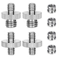 8PCS 1/4 Inch to 3/8 Inch Male Camera Screw Mount Adapter, Tripod Screw Adapter by Homeet