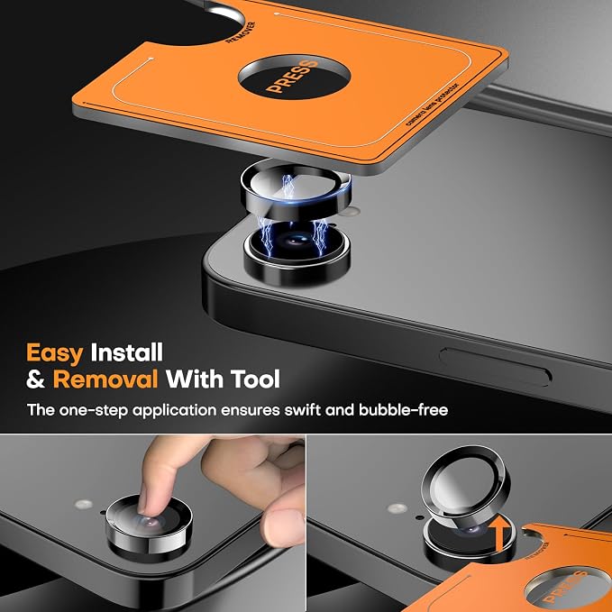 for iPhone 16e/iPhone 17e Camera Lens Protector, Tempered Glass Screen - Image 6