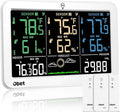 OBET Weather Station Wireless Indoor Outdoor Thermometer Wireless, Color by OBET