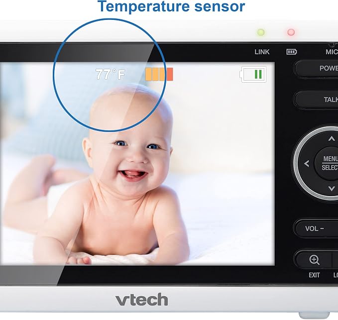 VTech Baby Monitor with 2 Cameras No WiFi & 5" Screen – Split-Screen, Patrol - Image 12