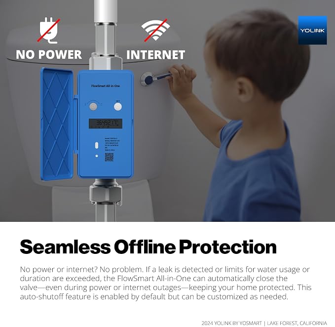 NSF Certified YoLink FlowSmart All-in-One Smart Water Meter & Auto Shutoff - Image 7