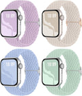 4 Pack Braided Stretchy Bands Compatible by Suitisbest