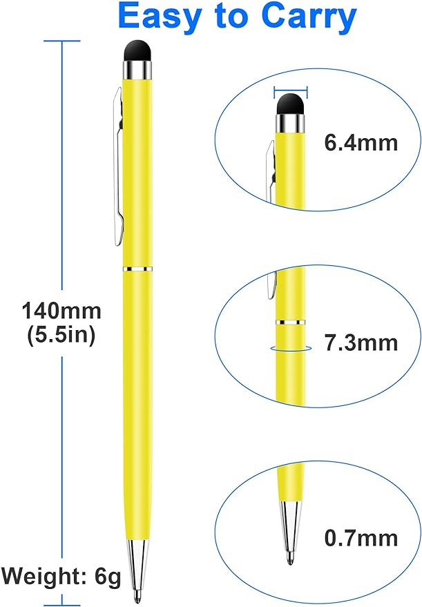 24 Pack Stylus Pens for Touch Screens innhom Stylus Pen for ipad iPhone Tablets - Image 6