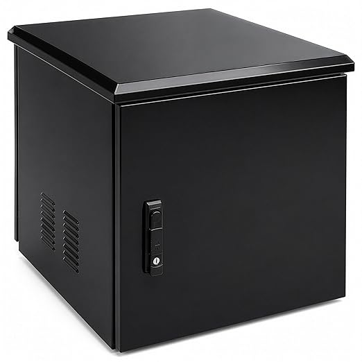 Electriduct 12U Outdoor Cabinet 21.6 Inch Depth IP55 Weather Resistant by Electriduct