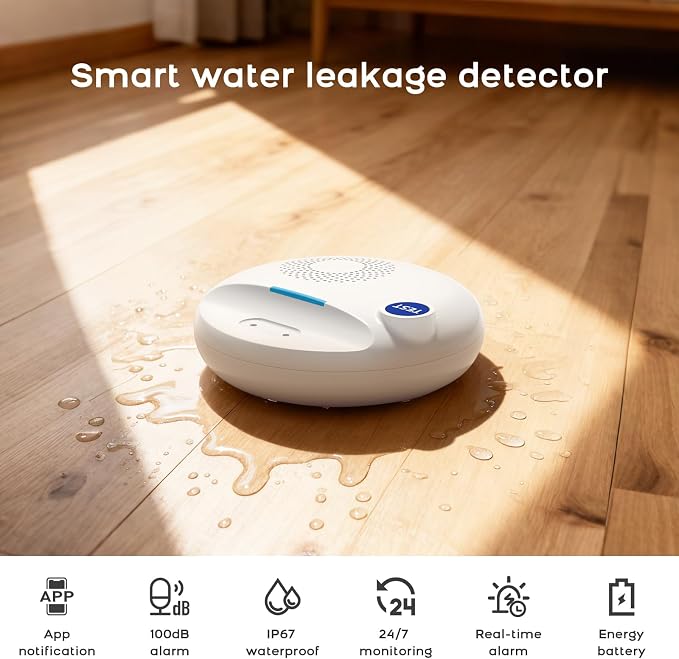 PGST WiFi Water Leak Detectors, Wireless Water Leak & Drip - Image 4