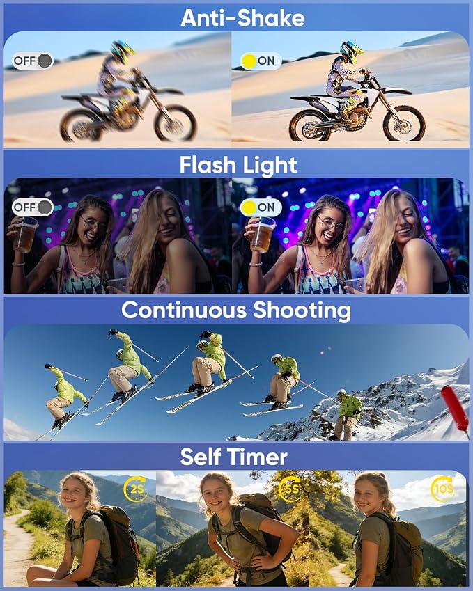 64MP Digital Camera for Photography, 2026 New WiFi 4K Vlog Video Camera for - Image 4