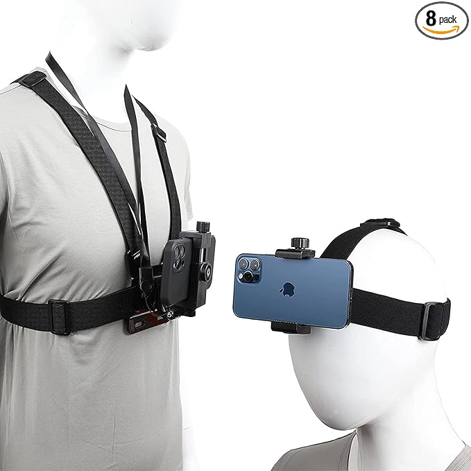 PellKing Mobile Phone Chest Strap Harness Mount Head Strap Holder Kit by PellKing