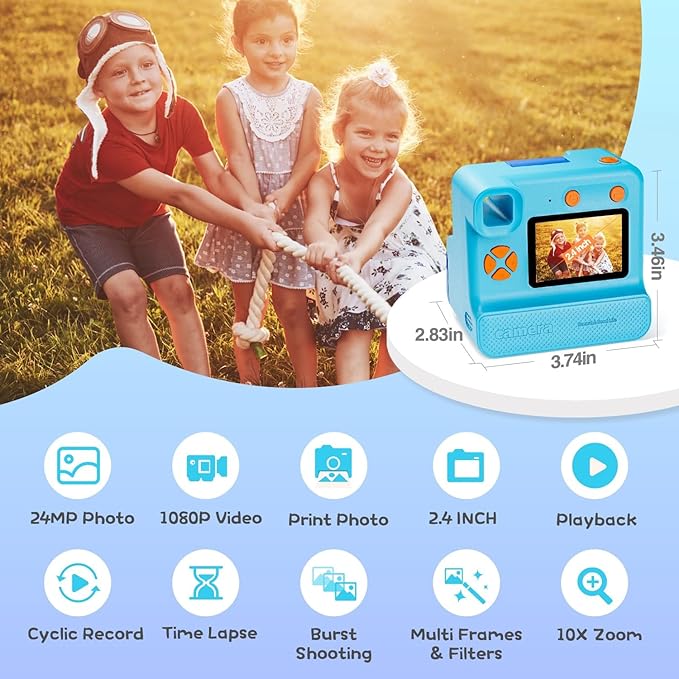 Kids Camera Instant Print, Christmas Birthday Gifts - Image 2