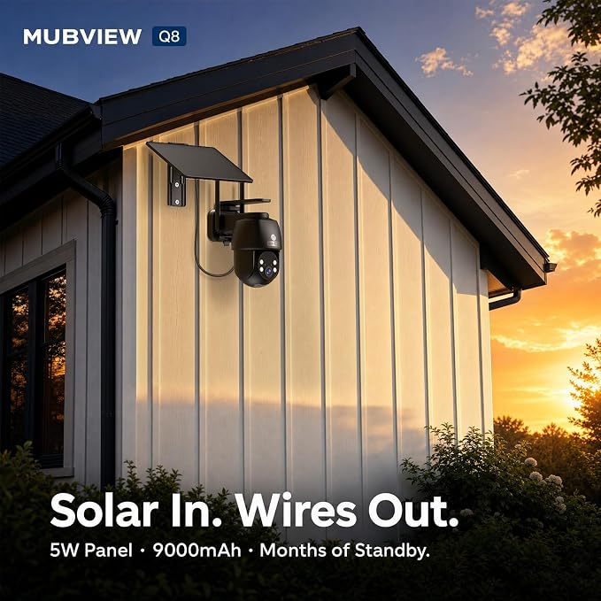MUBVIEW 24/7 Continuous Recording Wireless Outdoor Security Camera, 2.4G WiFi - Image 5