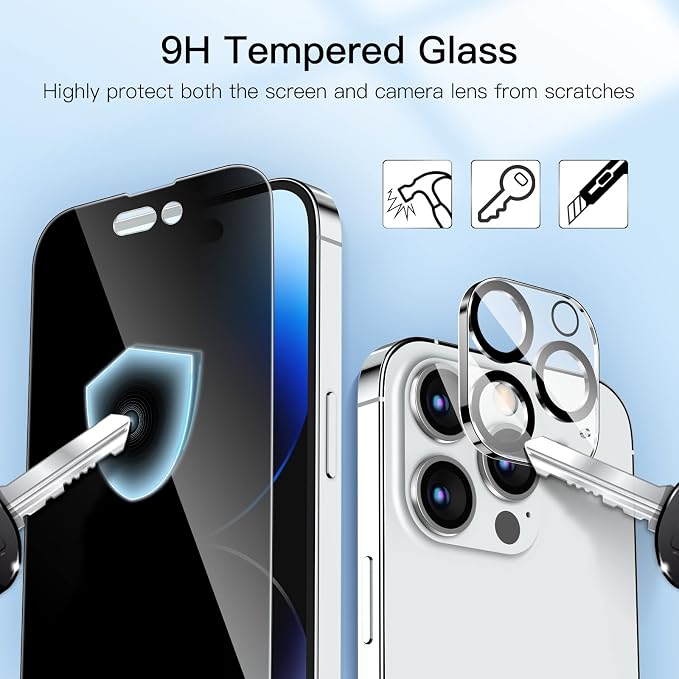 JETech Privacy Full Coverage Screen Protector - Image 6