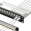 iwillink 10Gbps Patch Panel 12 Port, RJ45 Through Coupler Cat6 Patch Panel STP by IWILLINK
