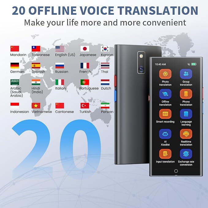 AI Language Translator Device, 2026 Upgraded No WiFi Needed, 150 Languages - Image 5