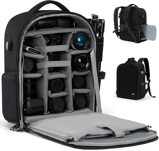 CADeN Camera Backpack, Extra Large DSLR Camera Bag by CADeN