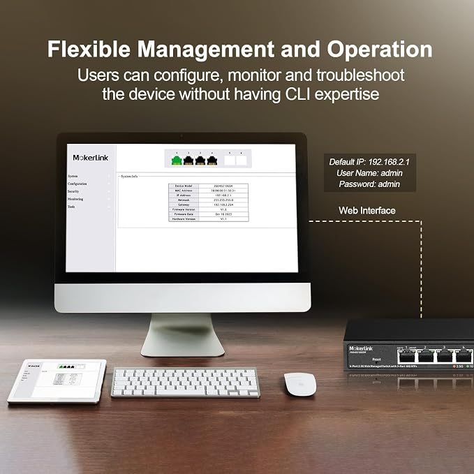 MokerLink 4 Port 2.5G Managed Switch - Image 7