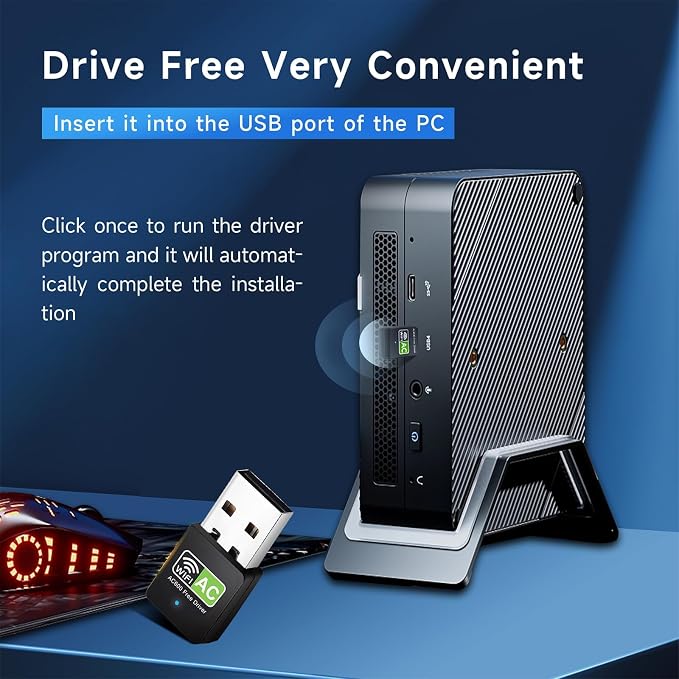 USB WiFi Adapter: 600Mbps Dual Band 2.4G 5.8G Support AP Mode IEEE 802.11g - Image 2