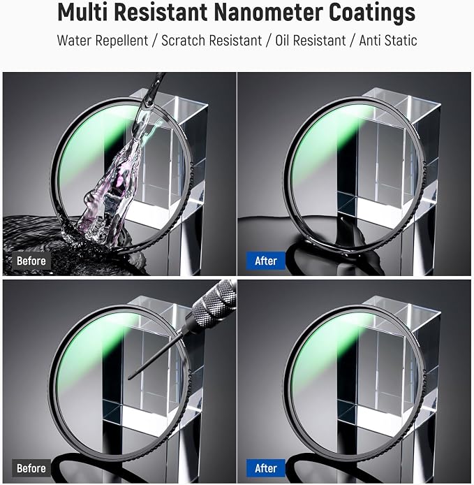 NEEWER 40.5mm MC UV Protection Filter 24 Layer Multi Resistant Nano Coatings/HD - Image 6
