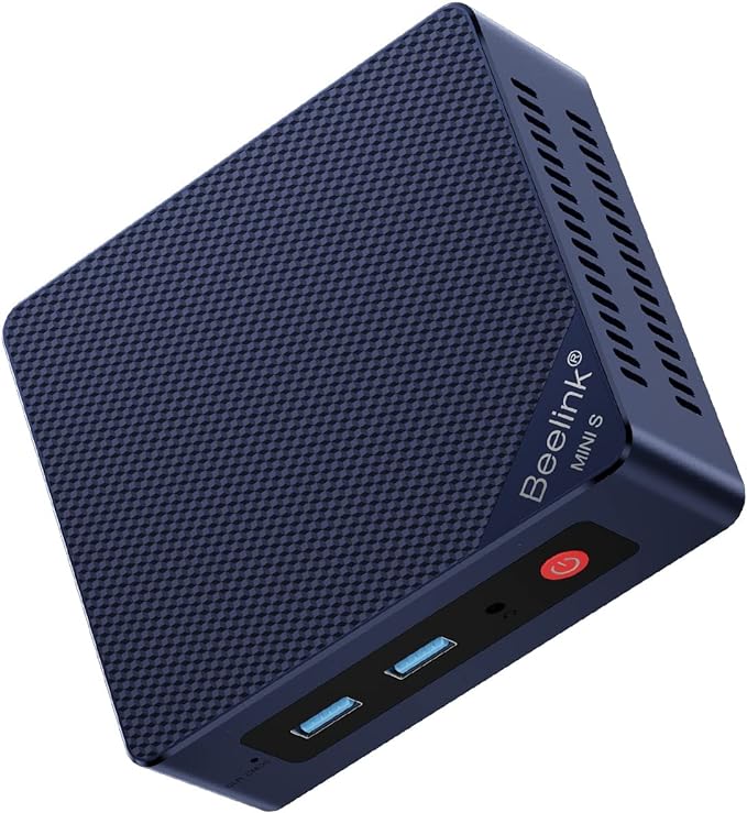 Beelink Mini PC, Mini S12 Intel 12th Gen 4-Core N95, Mini Computer 12GB LPDDR5 by Beelink