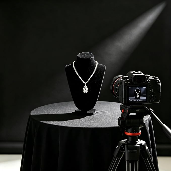 Black Photo Backdrop for Photoshoot, Fabric Background for Product Photography - Image 7