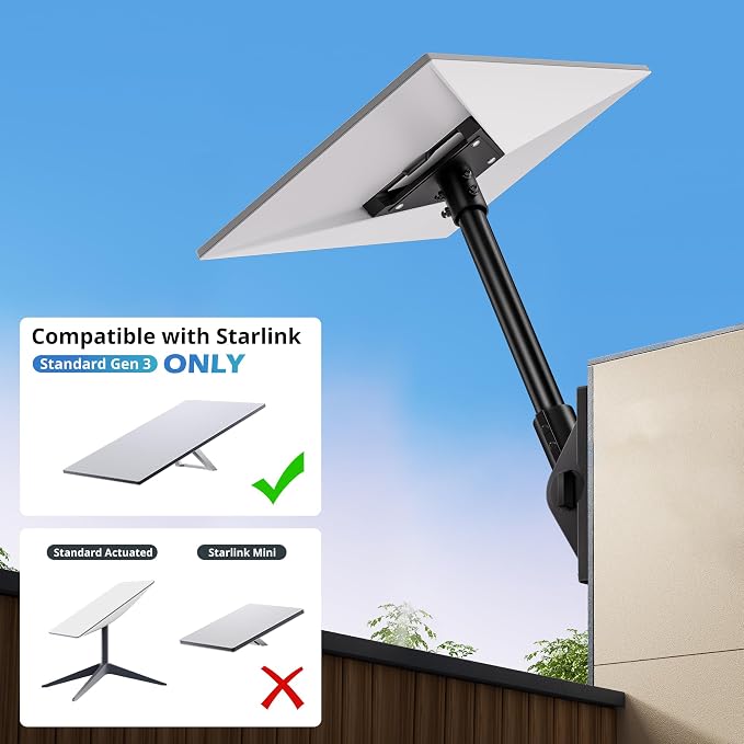 UBeesize Starlink Gen 3 Mount, Starlink Pole Mount Kits - Image 2