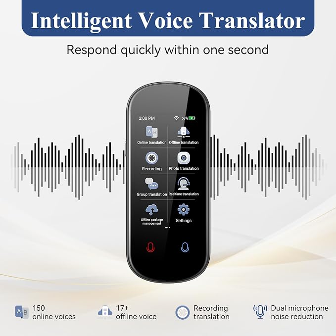 Language Translator Device, 150 Language Real-Time Voice Translator Upgraded - Image 5